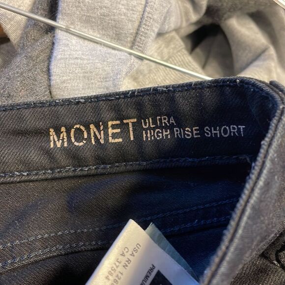 DL 1961 woman’s black Monet ultra high rise shorts - Picture 12 of 16